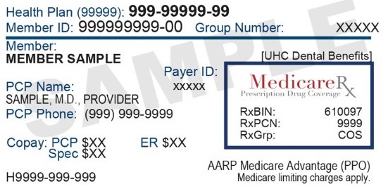 Medicare Advantage Card Sample